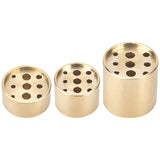 3Pcs 3 Style Brass Incense Burner Holder, Light Gold, 20x9.5~19.5mm, Hole: 1.8mm & 2.5mm & 3.5mm, 3 style, 1pc/style, 3pcs