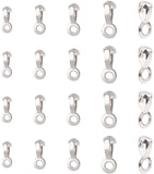 304 Stainless Steel Ball Chain Connectors, Pull Loop Connectors, Stainless Steel Color, 13.5~21.5x5.5~9.5x4.5~7.5mm, Hole: 3~3.5mm, Fit for 2.4mm/3mm/3.2mm/4.5mm/6mm/6.5mm Ball Chain, 70pcs/box