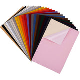 Jewelry Flocking Cloth, Polyester, Self-adhesive Fabric, Rectangle, Mixed Color, 29.5x20x0.07cm, 19pcs/set