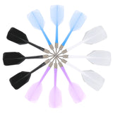 CHGCRAFT&reg 12Pcs 4 Colors ABS Dart Shaft and Flights, Slim Shape, Mixed Color, 78x32x32mm, Pin: 4mm, 3Pcs/color