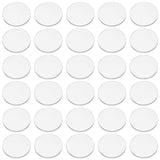 100Pcs Transparent Circle, Reusable Cake Boards for Display, Flat Round, Ghost White, 24.5x2mm