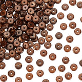 2 Strands Coconut Beads Strands, Flat Round/Disc, Heishi Beads, Coconut Brown, 8x3mm, Hole: 1.5mm, about 110~111pcs/strand, 13.27''(33.7~33.8cm)