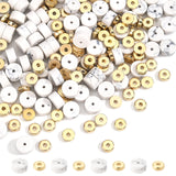 1 Strand Synthetic Howlite Beads Strands, Heishi Beads, Flat Round/Disc & 100Pcs CCB Plastic Spacer Beads, Flat Round, 6x3mm, Hole: 1mm, about 119~131pcs/strand, 14.76~15.74 inch(37.5~40cm)