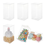 Foldable Transparent PVC Boxes, for Craft Candy Packaging, Wedding, Party Favor Gift Boxes, Square, Clear, 14x7x7cm, 20pcs/set