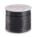 Round Aluminum Wire, Black, 17 Gauge, 1.2mm, about 380.57 Feet(116m)/roll