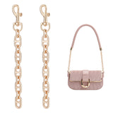 Alloy Mariner Link Chain Purse Strap Extenders, with Swivel Eye Bolt Snap Hooks, Light Gold, 17.2cm