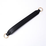 PU Leather Bag Strap, with Zinc Alloy Finding, for Bag Replacement Accessories, Black, 34.1x3.4x0.5cm