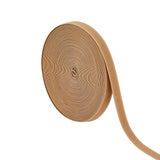 Polyester Elastic Cord, Flat, Tan, 15.5mm, about 17.50 Yards(16m)/Roll