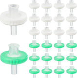 100Pcs 2 Colors Plastic Disposable Microporous Needle Syringe Filter, Mixed Color, 21x18mm, Hole: 2mm, 50pcs/color