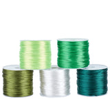 5 rolls 5 colors Nylon Rattail Satin Cord, Beading String, for Chinese Knotting, Jewelry Making, Mixed Color, 1.5mm, about 16.4 yards(15m)/roll, 1 roll/color