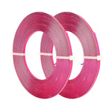 Aluminum Wire, Flat Craft Wire, Bezel Strip Wire for Cabochons Jewelry Making, Camellia, 3x1mm, about 5m/roll