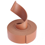 PU Leather Cord, Flat, Chocolate, 3x0.18cm, 3m/roll