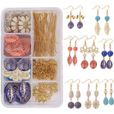 DIY Earring Making, with Acrylic Beads, Alloy Links, Brass Bead SpacersTibetan Silver Spacers Beads and Brass Earring Hooks, Mixed Color, 11x7x3cm