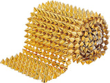 Plastic Rivets, Cone, Golden, 8x6.5mm