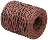 Handmade Iron Wire Paper Rattan, Woven Paper Rattan, Coconut Brown, 2mm(12 Gauge), 50m/roll