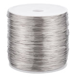 304 Stainless Steel Wire, Round, Stainless Steel Color, 26 Gauge, 0.4mm, about 820.21 Feet(250m)/Roll