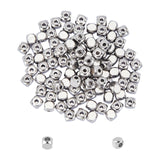 304 Stainless Steel Beads, Square, Stainless Steel Color, 4x4x4mm, Hole: 1.2mm, 100pcs/box