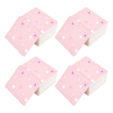 Cardboard Hair Clip Display Cards, Rectangle with Flower Pattern, Pink, 6x6.9x0.03cm, Hole: 4mm