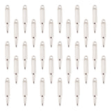 30Pcs 201 Stainless Steel Pendants, Knife, Stainless Steel Color, 23x3.5x3mm, Hole: 1.5mm