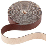 PU Imitation Leather Cord, for Clothing, Flat, Sienna, 12.5x1.2mm, about 2.19 Yards(2m)/Roll