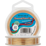 Round Copper Wire for Jewelry Making, Light Gold, 0.7mm, 21 Gauge, about 65.61 Feet(20m)/roll