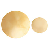 2Pcs 2 Style Brass Sheet, Brass Discs, Flat Round, Raw(Unplated), 50x2mm & 100x2mm, 1pc/style