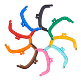 Plastic Purse Frame Handle for Bag Sewing Craft Tailor Sewer, Mixed Color, 50x85x12mm, Hole: 1.5mm, 9pcs/set