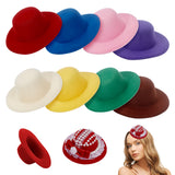 8Pcs 8 Colors EVA Cloth Round Fascinator Hat Base for Millinery, Mixed Color, 102mm, Inner Diameter: 54.5mm, 1pc/color