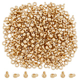 400Pcs CCB Plastic Tube Bails, Loop Bails, Rondelle, Light Gold, 9x4x6mm, Hole: 1.5mm, Inner Diameter: 3mm