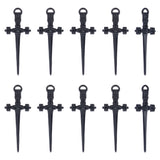 30Pcs Alloy Pendant, Sword, Electrophoresis Black, 34.5x13.5x2mm, Hole: 2.5x1.5mm