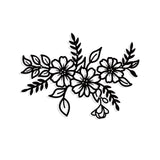Iron Wall Art Decorations, for Front Porch, Living Room, Kitchen, Matte Style, Flower, 218x300x1mm