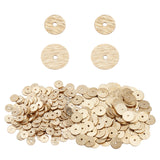 400Pcs 2 Style Brass Spacer Beads, Long-Lasting Plated, Heishi Beads, Disc, Golden, 200pcs/style