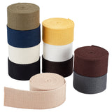 25M 10 Colors Polycotton Ribbon, Flat Wide Ribbon, for Bag Strap Making, Mixed Color, 1-1/2 inch(38mm), 2.5m/color