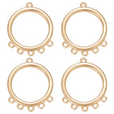 16Pcs Brass Chandelier Components Links, Ring, Real 18K Gold Plated, Real 18K Gold Plated, 16x13x1.5mm, Hole: 0.9mm