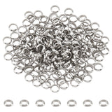 202 Stainless Steel Beads, Rondelle, Stainless Steel Color, 7x3mm, Hole: 4.5mm, 200pcs/box