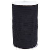 200M Flat Cotton Linen Ribbon, for Gift Wrapping, Party Decorations, Black, 1/4 inch(5~5.5mm), about 218.72 Yards(200m)/Roll