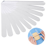 10Pcs 5 Style Acrylic Clay Depth Guide Tools, Oval, Clear, 200x20x2~6mm, 2pcs/style