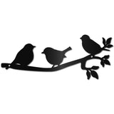 Iron Wall Signs, Metal Art Wall Decoration, for Living Room, Home, Office, Garden, Kitchen, Hotel, Balcony, Bird, 300x120x1mm, Hole: 5mm