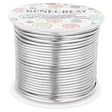 Round Aluminum Wire, Gainsboro, 12 Gauge, 2mm, about 98.42 Feet(30m)/roll