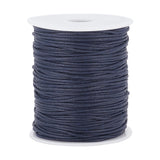 1 Roll Waxed Cotton Thread Cords, Macrame Artisan String for Jewelry Making, Prussian Blue, 1.5mm, about 100 yards/roll