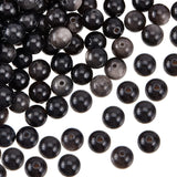 2 Strands Natural Silver Obsidian Beads Strands, Round, 8.5mm, Hole: 1.2mm, about 47pcs/strand, 15.35''(39cm)