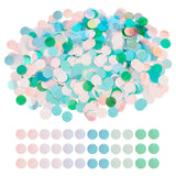 1100Pcs 6 Color Ornament Accessories, Laser PVC Plastic Paillette/Sequins Pendants, Flat Round, Mixed Color, 20x0.3mm, Hole: 1.2mm