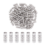 100Pcs 304 Stainless Steel Tube Beads, Hollow, Stainless Steel Color, 12x4mm, Hole: 3mm