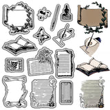 Custom PVC Plastic Clear Stamps, for DIY Scrapbooking, Photo Album Decorative, Cards Making, Stamp Sheets, Film Frame, Mixed Shapes, 160x110x3mm