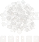 150Pcs 3 Style Silicone Plug, Fit for Shapewear Support Strip/Chain End Cap Cover, White, 8~12mm, 50pcs/style