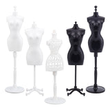 5 Sets 5 Style Plastic Doll Clothing Support, Doll Skirt Display Rack for Doll DIY Making Accessories, Mixed Color, 50~64x50~64x211~275mm, 1 set/style