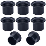 Plastic Curtain Rod Head, Column Drapery Pole Finials, Column, Black, 41x33mm, Inner Diameter: 28mm