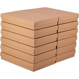 Kraft Paper Box, with Sponge Mat, Rectangle, BurlyWood, 180x125x30mm