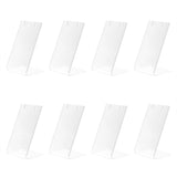 Acrylic Earring/Necklace Displays, L-Shape Jewelry Displays, Clear, 4.45x3.5x8.15cm