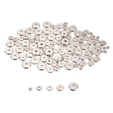 Brass Spacer Beads, Disc, Platinum, 7.4x7.2x1.7cm, 250pcs/box